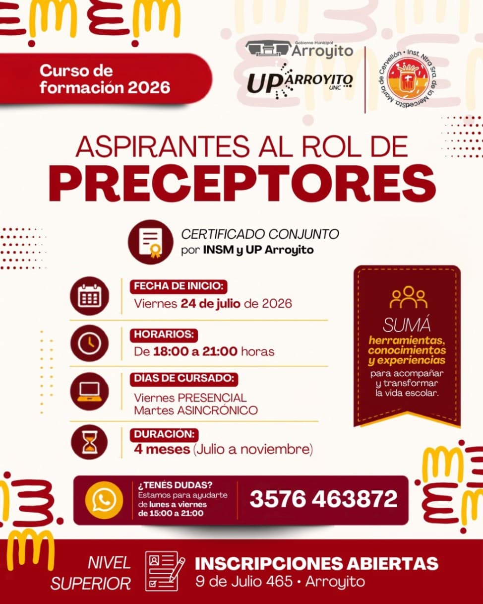 Formate como Preceptor y potenciá tu futuro en la educación