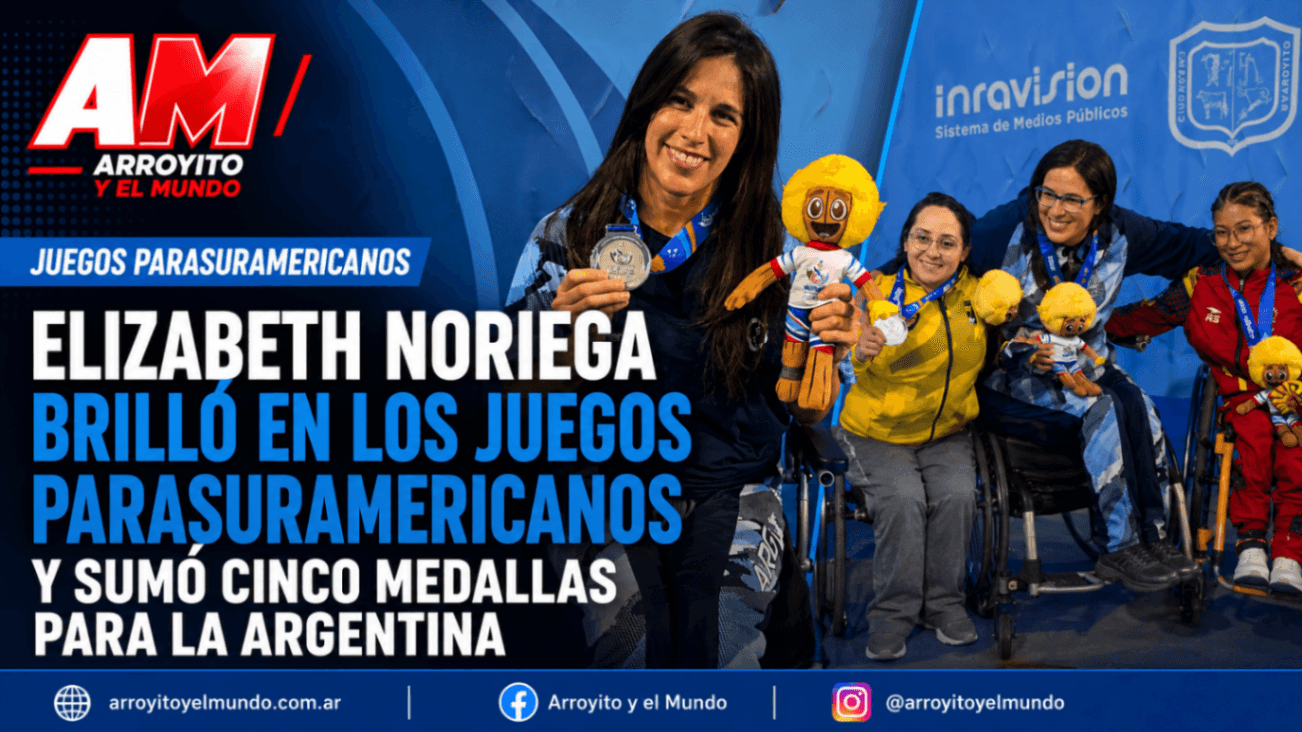 Elizabeth Noriega brilló en los Juegos Parasuramericanos y sumó cinco medallas para la Argentina