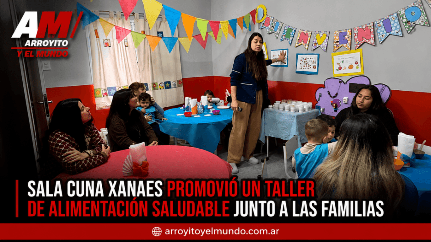 Familias participaron de un taller de alimentación saludable en la Sala Cuna Xanaes