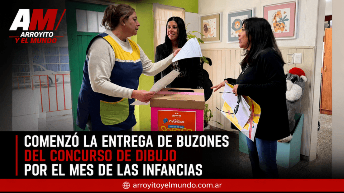 Comenzó la entrega de buzones del Concurso de Dibujo por el Mes de las Infancias