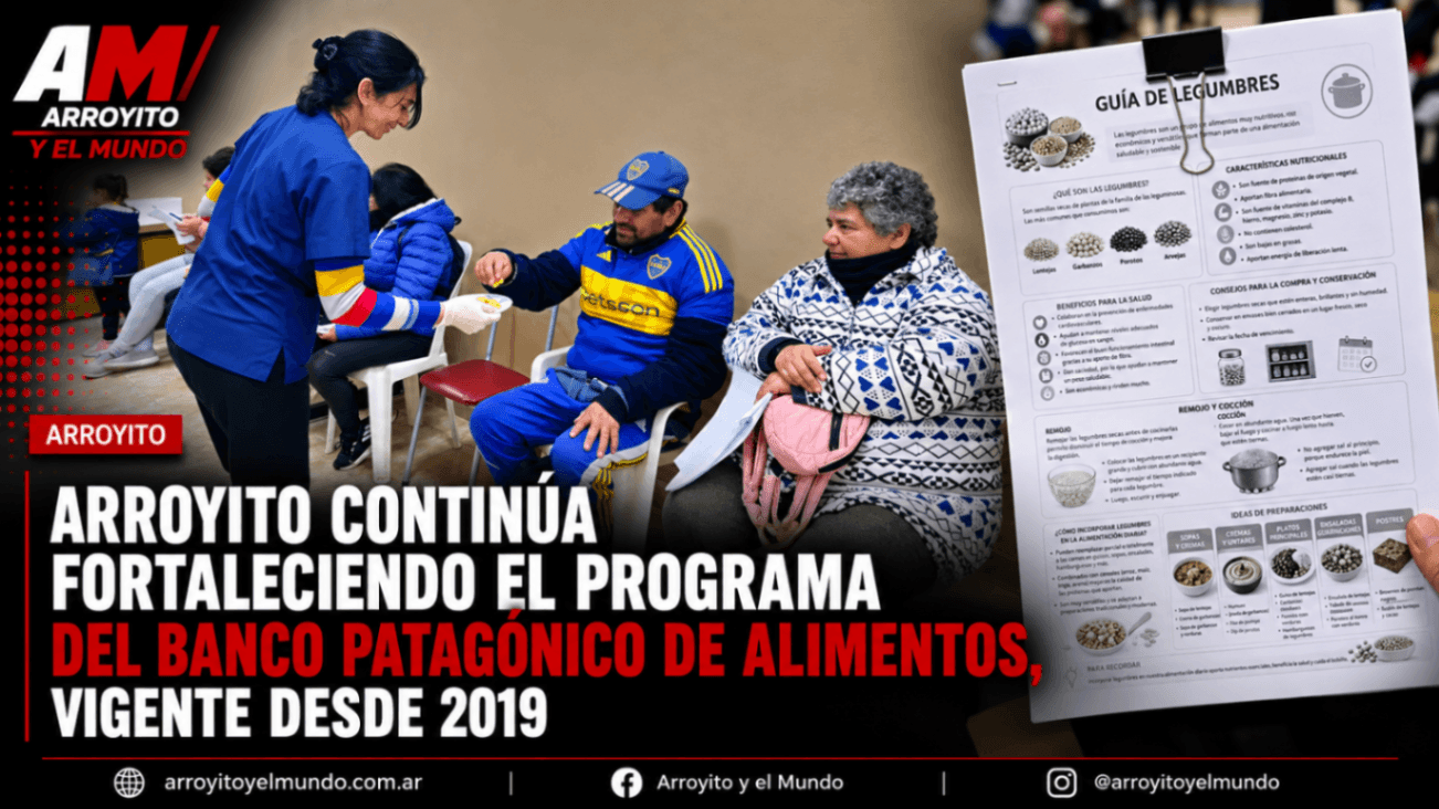 Arroyito fortalece el Programa del Banco Patagónico de Alimentos que beneficia a familias desde 2019