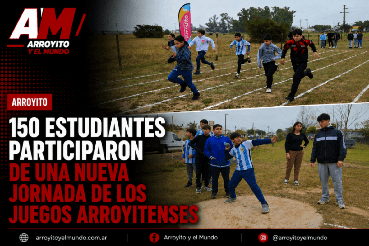Los Juegos Arroyitenses reunieron a más de 150 estudiantes en una nueva jornada deportiva