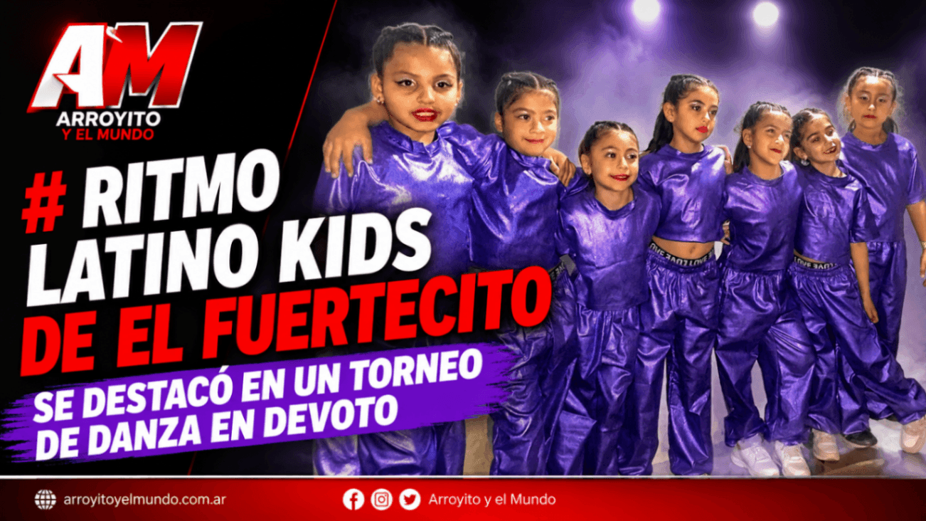 Ritmo Latino Kids llevó el talento de El Fuertecito a un torneo de danza en Devoto