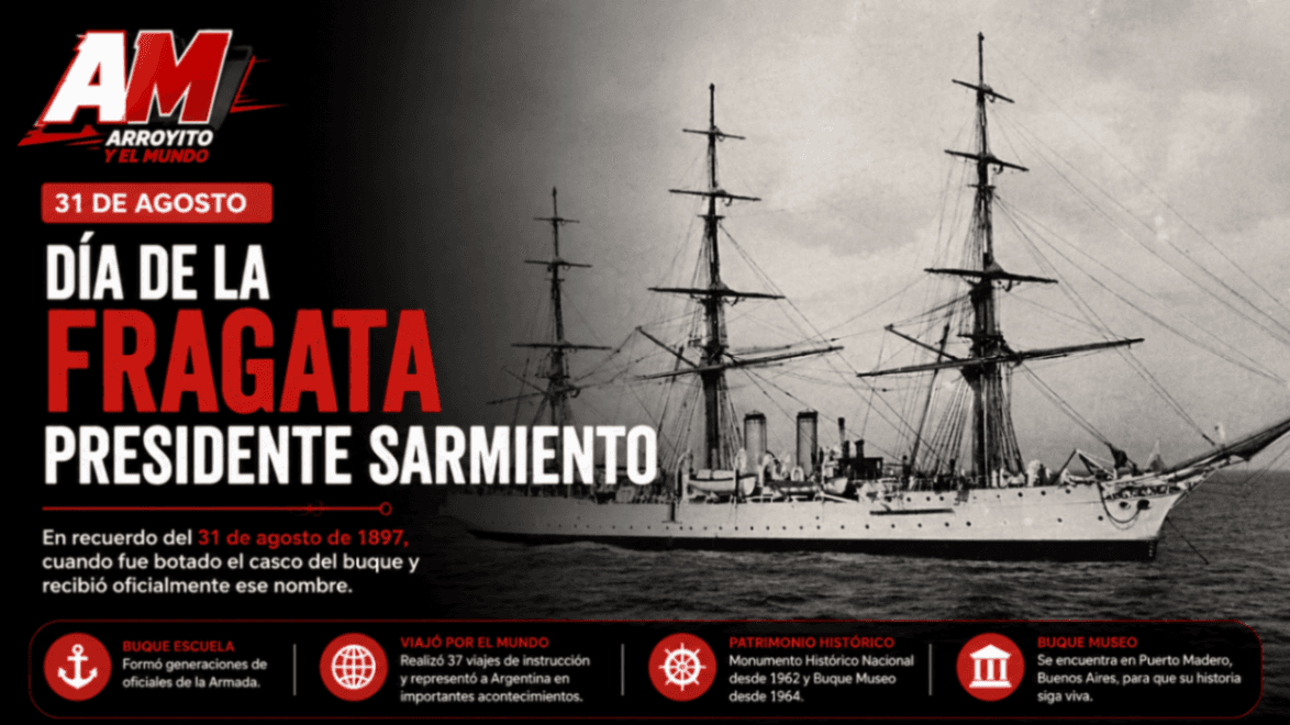 31 de agosto: Día de la Fragata Presidente Sarmiento