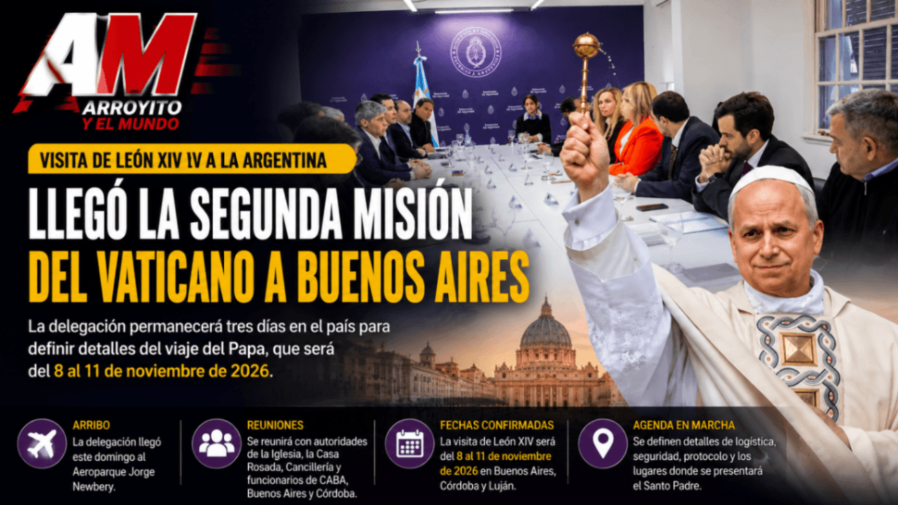 Llegó la misión del Vaticano que prepara la visita de León XIV a Argentina