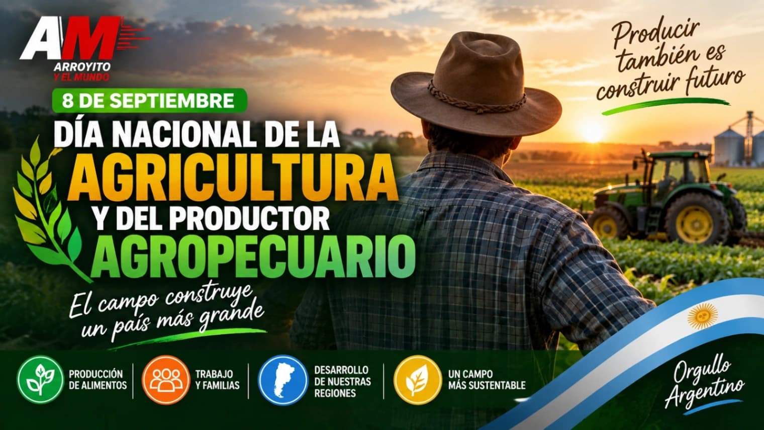 8 de septiembre: Día Nacional de la Agricultura y del Productor Agropecuario