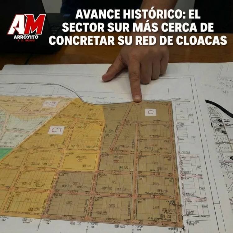 Avance histórico para el Sector Sur: la obra de cloacas entra en su etapa final